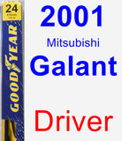 Driver Wiper Blade for 2001 Mitsubishi Galant - Premium