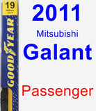 Passenger Wiper Blade for 2011 Mitsubishi Galant - Premium