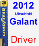 Driver Wiper Blade for 2012 Mitsubishi Galant - Premium