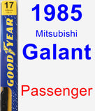 Passenger Wiper Blade for 1985 Mitsubishi Galant - Premium