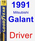 Driver Wiper Blade for 1991 Mitsubishi Galant - Premium