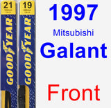 Front Wiper Blade Pack for 1997 Mitsubishi Galant - Premium