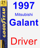 Driver Wiper Blade for 1997 Mitsubishi Galant - Premium