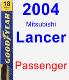 Passenger Wiper Blade for 2004 Mitsubishi Lancer - Premium