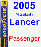 Passenger Wiper Blade for 2005 Mitsubishi Lancer - Premium