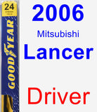 Driver Wiper Blade for 2006 Mitsubishi Lancer - Premium