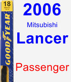 Passenger Wiper Blade for 2006 Mitsubishi Lancer - Premium