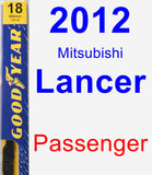 Passenger Wiper Blade for 2012 Mitsubishi Lancer - Premium