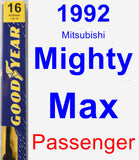 Passenger Wiper Blade for 1992 Mitsubishi Mighty Max - Premium