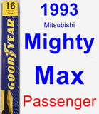 Passenger Wiper Blade for 1993 Mitsubishi Mighty Max - Premium