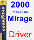 Driver Wiper Blade for 2000 Mitsubishi Mirage - Premium