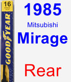 Rear Wiper Blade for 1985 Mitsubishi Mirage - Premium