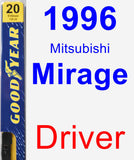 Driver Wiper Blade for 1996 Mitsubishi Mirage - Premium