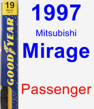 Passenger Wiper Blade for 1997 Mitsubishi Mirage - Premium