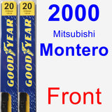 Front Wiper Blade Pack for 2000 Mitsubishi Montero - Premium