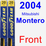 Front Wiper Blade Pack for 2004 Mitsubishi Montero - Premium