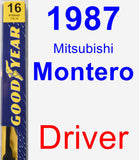 Driver Wiper Blade for 1987 Mitsubishi Montero - Premium