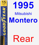 Rear Wiper Blade for 1995 Mitsubishi Montero - Premium