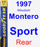 Rear Wiper Blade for 1997 Mitsubishi Montero Sport - Premium