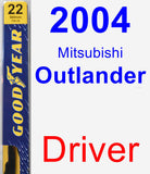 Driver Wiper Blade for 2004 Mitsubishi Outlander - Premium