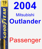 Passenger Wiper Blade for 2004 Mitsubishi Outlander - Premium