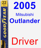 Driver Wiper Blade for 2005 Mitsubishi Outlander - Premium