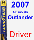 Driver Wiper Blade for 2007 Mitsubishi Outlander - Premium