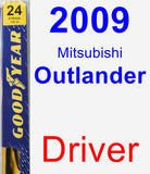 Driver Wiper Blade for 2009 Mitsubishi Outlander - Premium