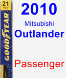 Passenger Wiper Blade for 2010 Mitsubishi Outlander - Premium