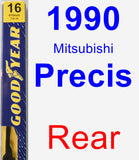 Rear Wiper Blade for 1990 Mitsubishi Precis - Premium