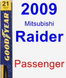 Passenger Wiper Blade for 2009 Mitsubishi Raider - Premium