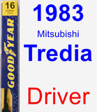 Driver Wiper Blade for 1983 Mitsubishi Tredia - Premium