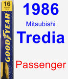 Passenger Wiper Blade for 1986 Mitsubishi Tredia - Premium