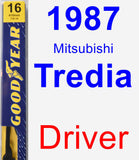 Driver Wiper Blade for 1987 Mitsubishi Tredia - Premium