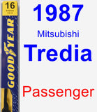 Passenger Wiper Blade for 1987 Mitsubishi Tredia - Premium