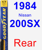 Rear Wiper Blade for 1984 Nissan 200SX - Premium