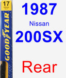 Rear Wiper Blade for 1987 Nissan 200SX - Premium