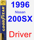 Driver Wiper Blade for 1996 Nissan 200SX - Premium