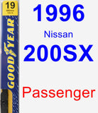 Passenger Wiper Blade for 1996 Nissan 200SX - Premium