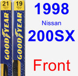 Front Wiper Blade Pack for 1998 Nissan 200SX - Premium