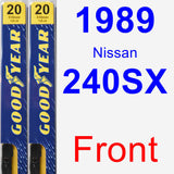 Front Wiper Blade Pack for 1989 Nissan 240SX - Premium