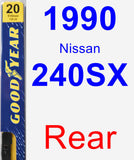 Rear Wiper Blade for 1990 Nissan 240SX - Premium