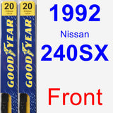 Front Wiper Blade Pack for 1992 Nissan 240SX - Premium