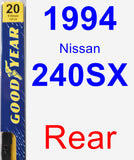 Rear Wiper Blade for 1994 Nissan 240SX - Premium