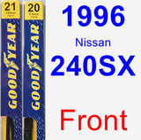 Front Wiper Blade Pack for 1996 Nissan 240SX - Premium