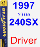 Driver Wiper Blade for 1997 Nissan 240SX - Premium