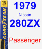 Passenger Wiper Blade for 1979 Nissan 280ZX - Premium