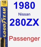 Passenger Wiper Blade for 1980 Nissan 280ZX - Premium