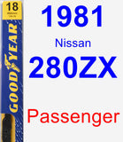 Passenger Wiper Blade for 1981 Nissan 280ZX - Premium