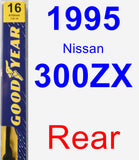 Rear Wiper Blade for 1995 Nissan 300ZX - Premium